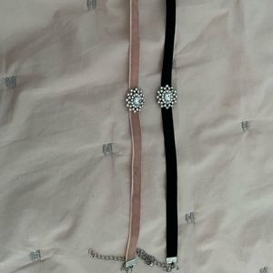 Velvet chokers, adjustable